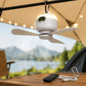 Portable Camping Fan with Light